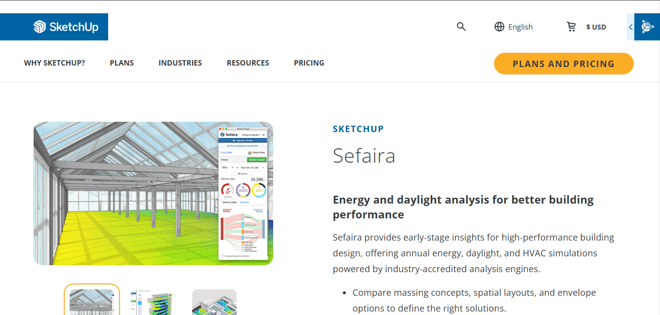 SketchUp + Sefaira (by Trimble)