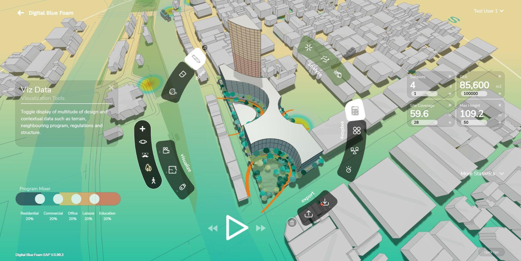 Digital Blue Foam augmented intelligence and generative design in architecture