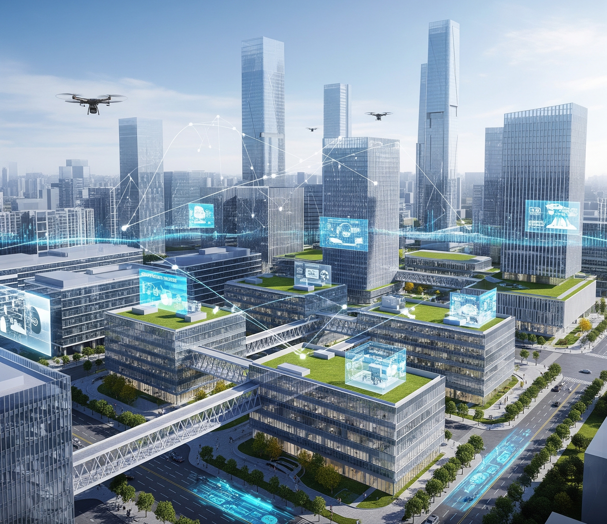 Urban district amenity map with proximity analysis, social infrastructure distribution, and liveability overlays